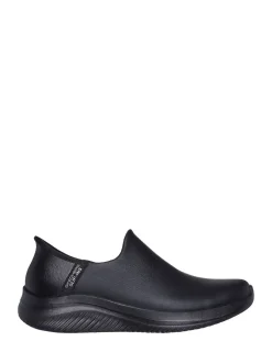 Skechers Black Womens Ultra Flex 3.0 All Smooth Slip In Trainers
