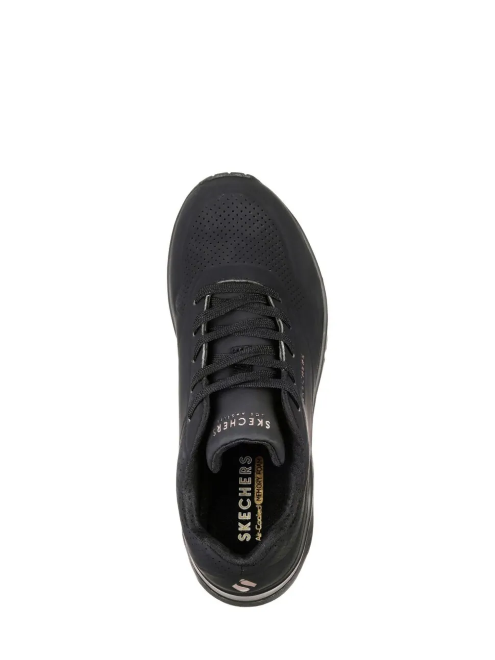 Skechers Black Womens Uno Wide Fit Trainers