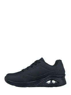 Skechers Black Womens Uno Slip Resistant Work Trainers