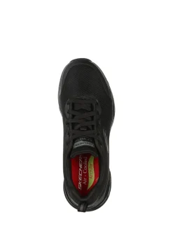 Skechers Black Womens Work Arch Fit Slip Resistant Trainers