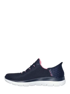Skechers Blue Womens Slip In Summits Dazzling Haze Trainers