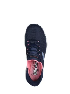 Skechers Blue Womens Slip In Summits Dazzling Haze Trainers