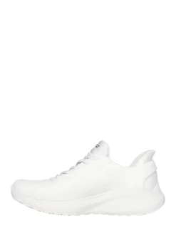 Skechers Chalk White BOBS Sport Squad Chaos Slip In Trainers