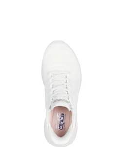 Skechers Chalk White BOBS Sport Squad Chaos Slip In Trainers
