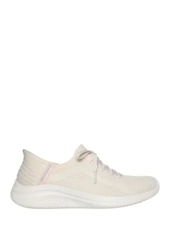 Skechers Natural White Slip-ins: Ultra Flex 3.0 Brilliant Trainers