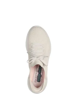 Skechers Natural White Slip-ins: Ultra Flex 3.0 Brilliant Trainers