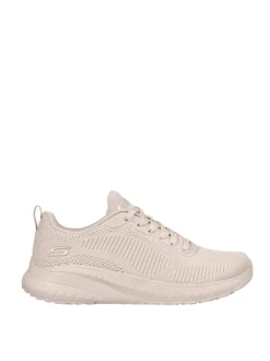 Skechers Natural Womens Bobs Squad Chaos Face Off Trainers