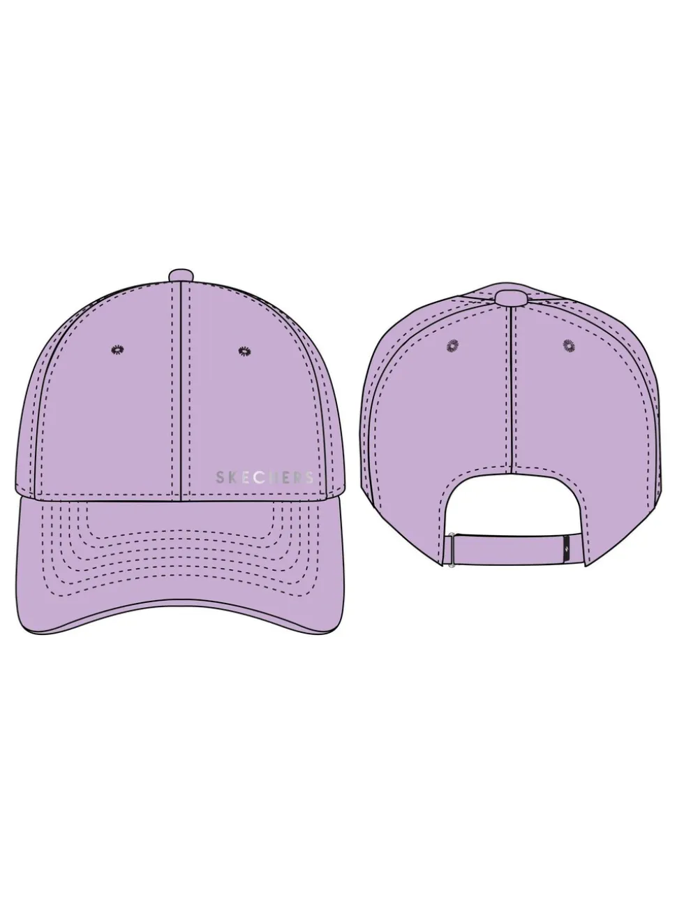 Skechers Purple Skech Shine Foil Baseball Hat