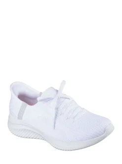 Skechers White Slip-ins: Ultra Flex 3.0 Brilliant Trainers