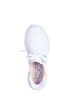 Skechers White Slip-ins: Ultra Flex 3.0 Brilliant Trainers