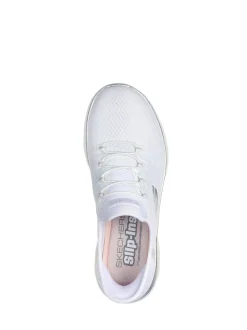 Skechers White Womens Slip In Summits Dazzling Haze Trainers