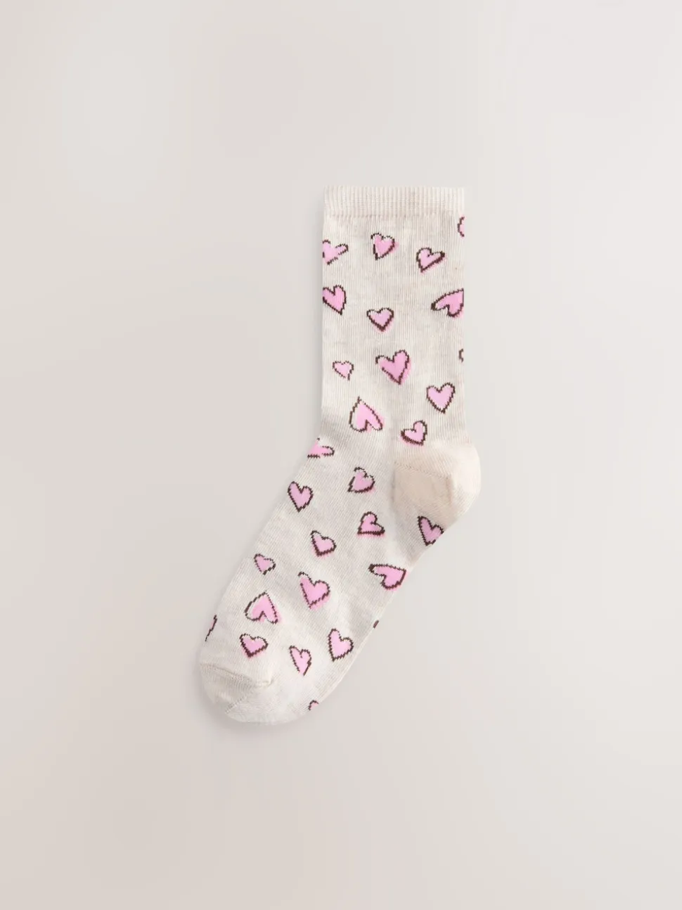 Sketchy Heart Ankle Socks 4 Pack