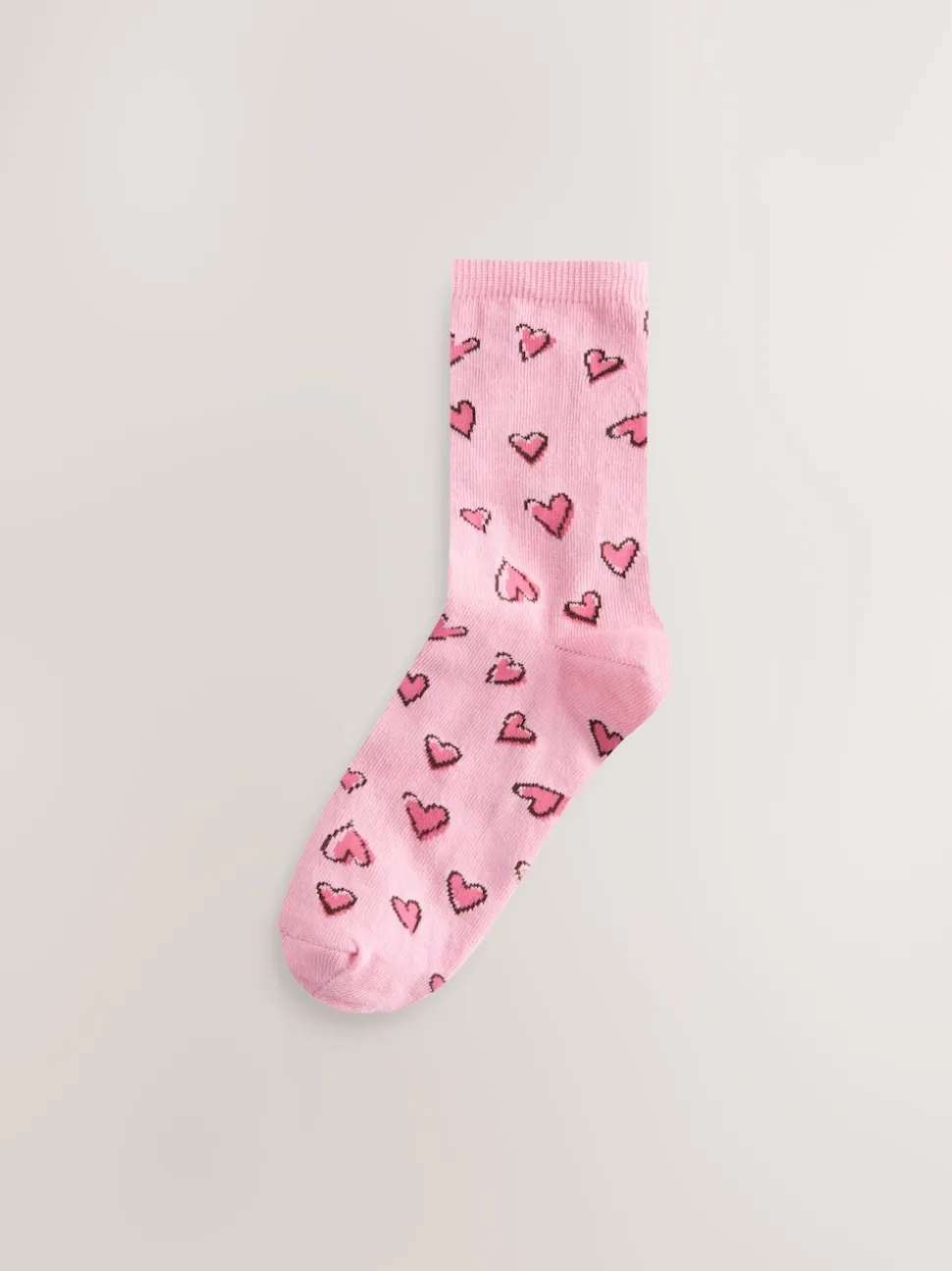 Sketchy Heart Ankle Socks 4 Pack