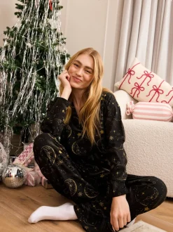 Skinnydip Black Celestial Pyjama Set