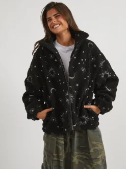 Skinnydip Black Celestial Borg Jacket