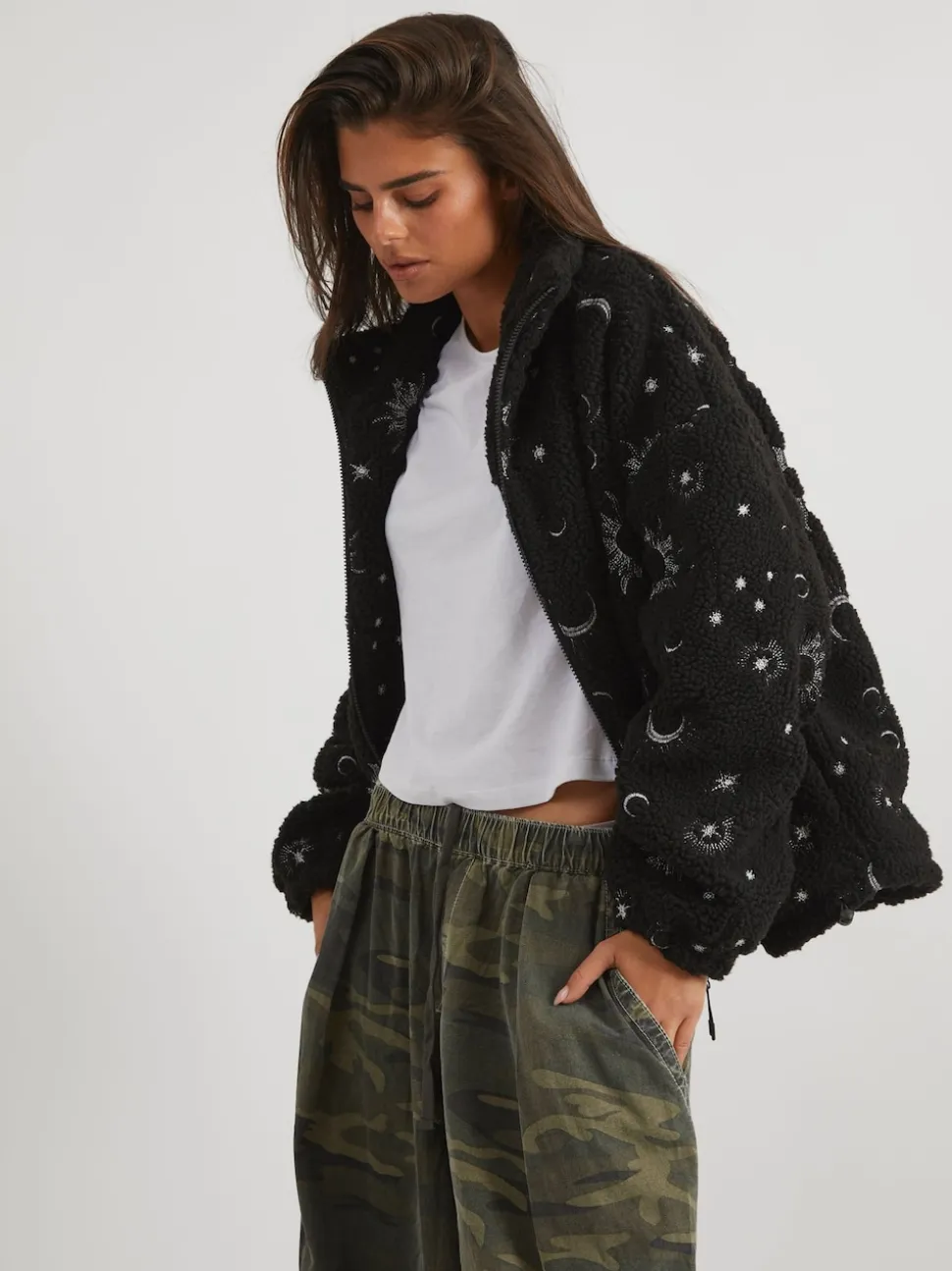 Skinnydip Black Celestial Borg Jacket