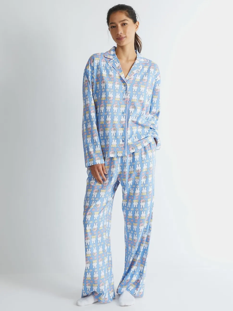 Skinnydip Blue Miffy x Skinnydip Flower Pyjama Set