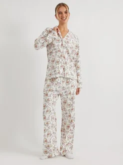 Skinnydip Cream Disney Winnie The Pooh Love Pyjamas Set