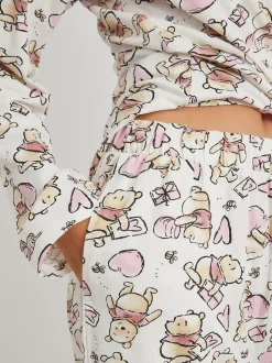 Skinnydip Cream Disney Winnie The Pooh Love Pyjamas Set