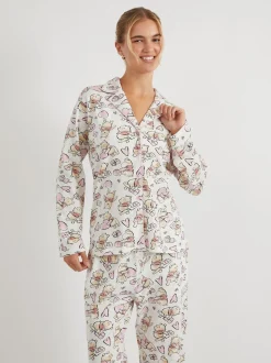 Skinnydip Cream Disney Winnie The Pooh Love Pyjamas Set