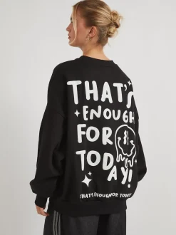 Skinnydip Grey That's Enough For Today Sweatshirt