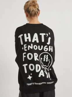 Skinnydip Grey That's Enough For Today Sweatshirt