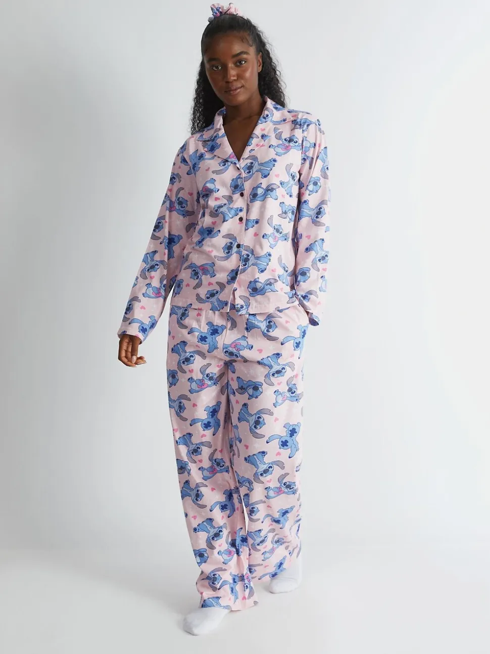 Skinnydip Pink Disney Stitch Pyjamas Set in Pink