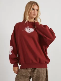 Skinnydip Pink Hello Kitty Kuromi Sweatshirt