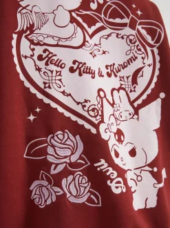 Skinnydip Pink Hello Kitty Kuromi Sweatshirt