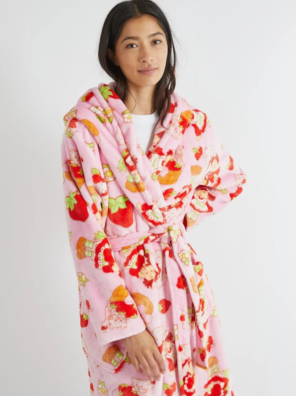 Skinnydip Pink Strawberry Shortcake x Skinnydip Pink Dressing Robe