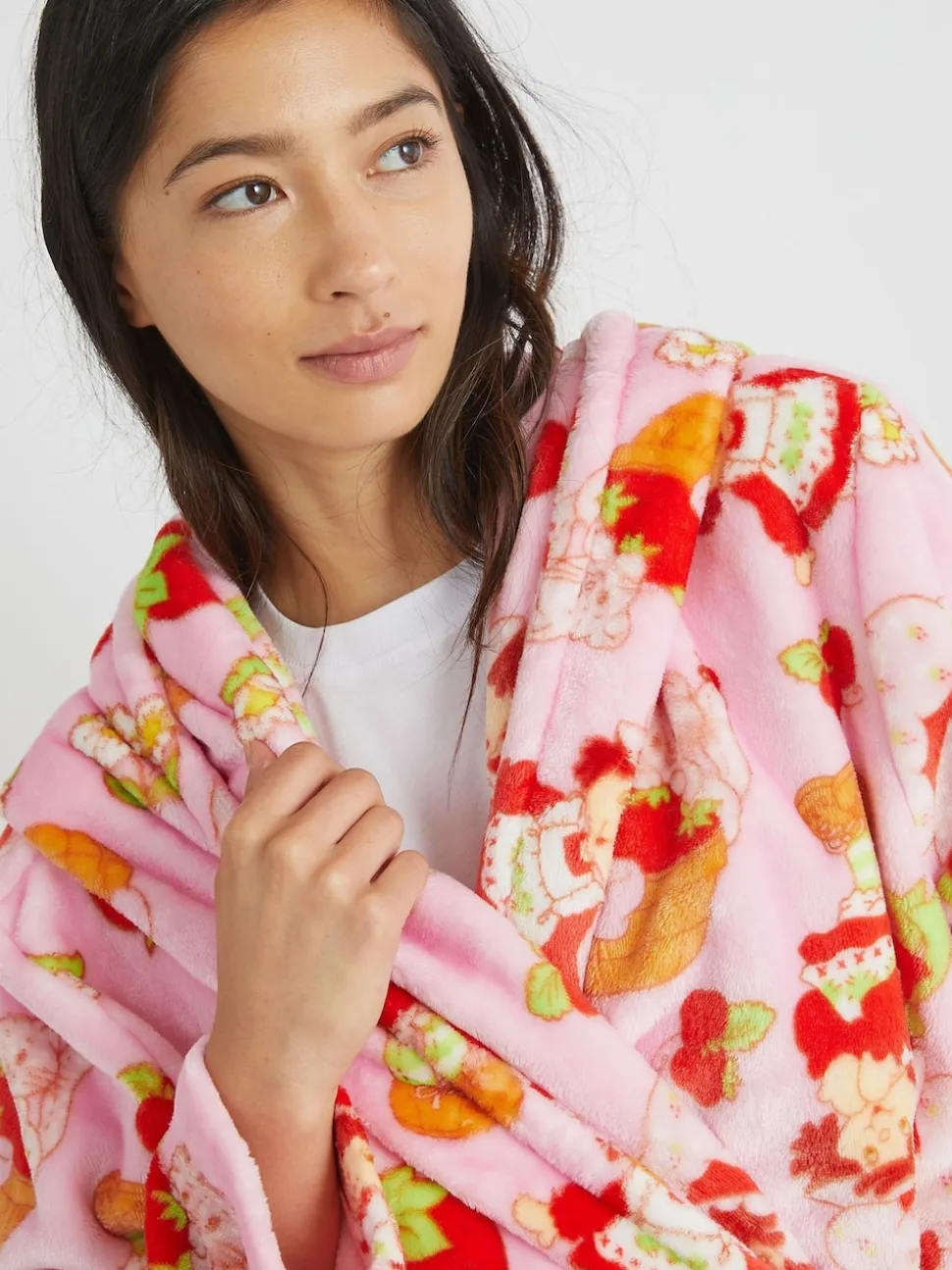 Skinnydip Pink Strawberry Shortcake x Skinnydip Pink Dressing Robe