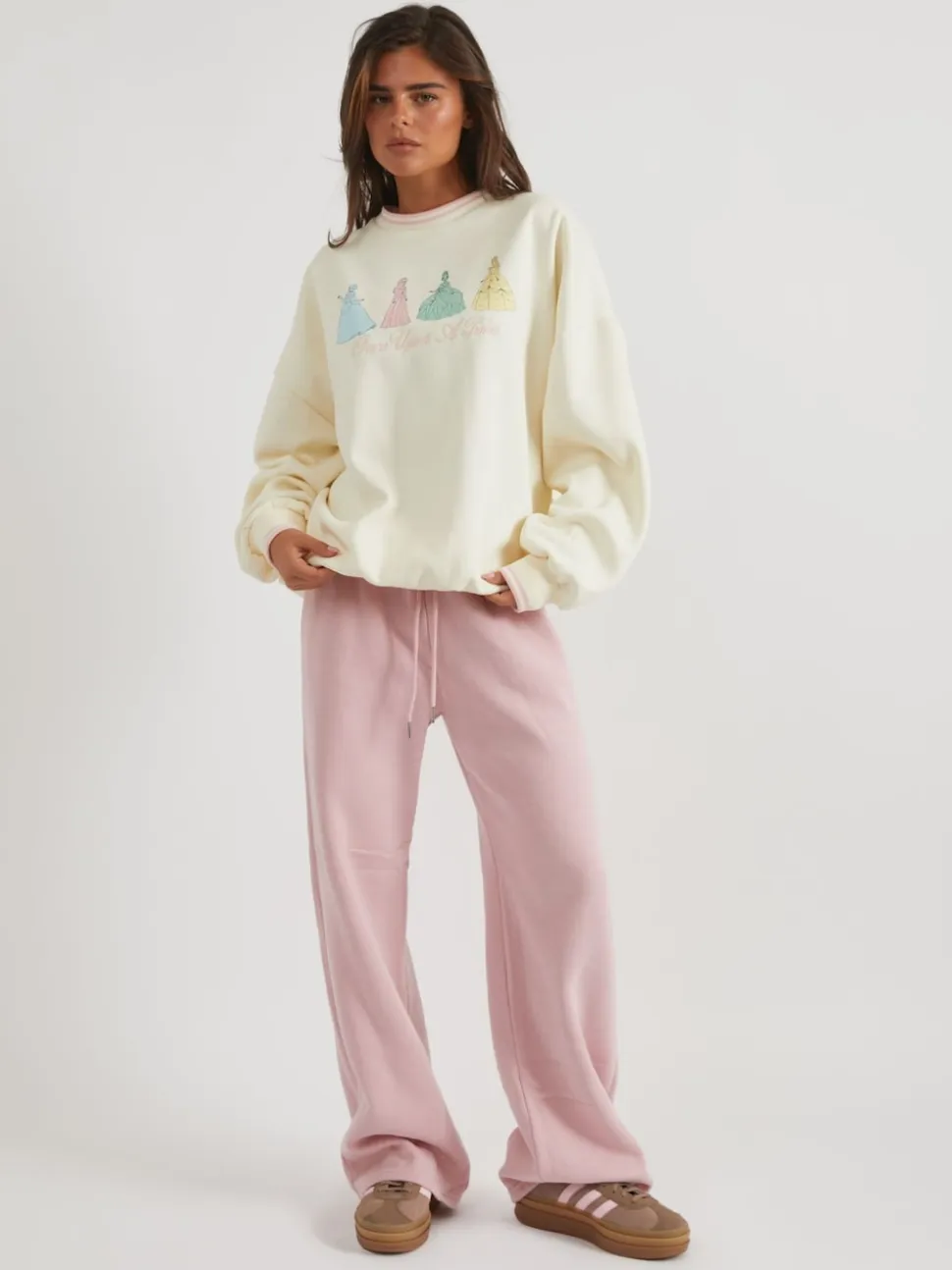 Skinnydip White Disney Princess Sweatshirt