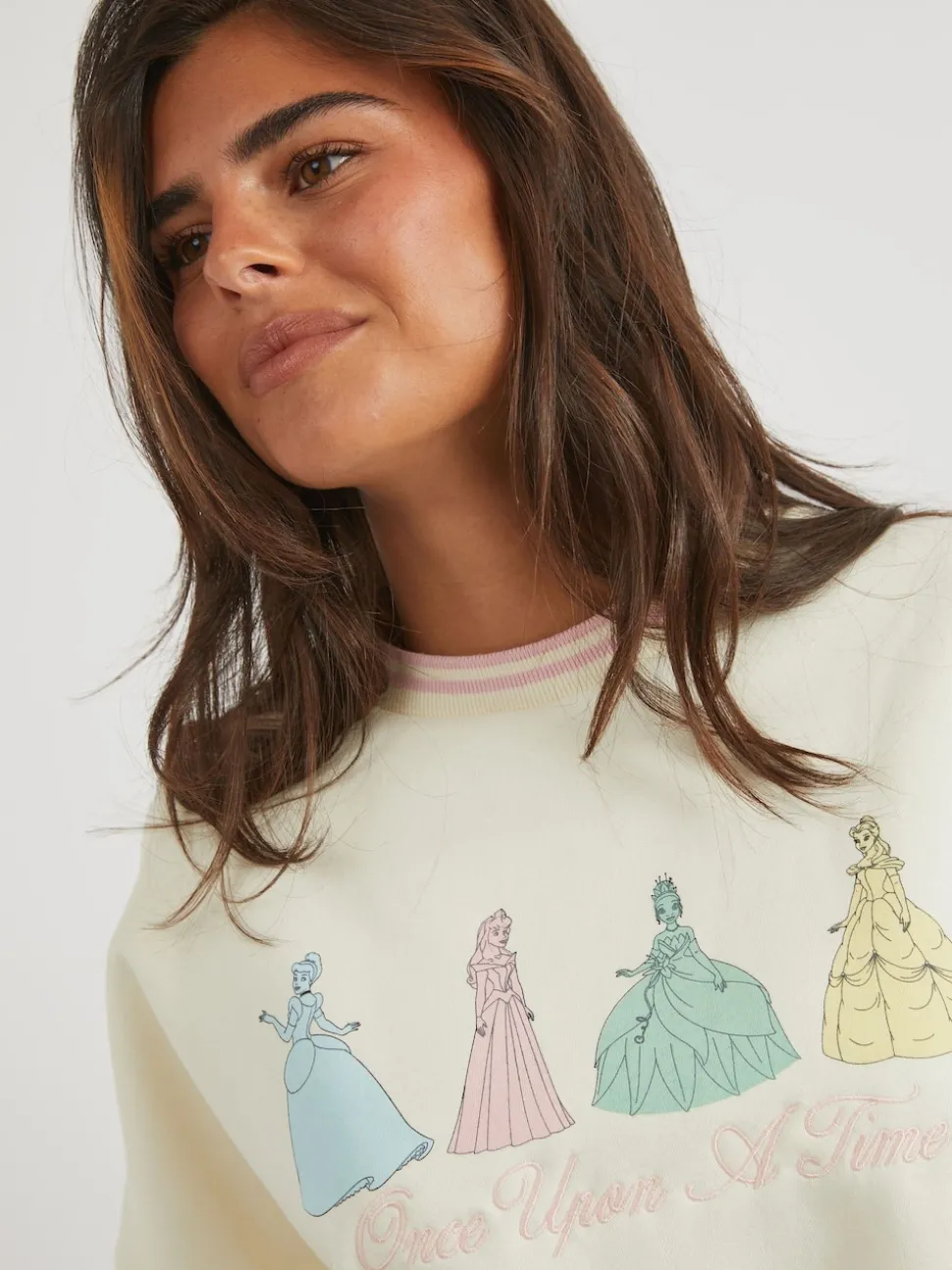 Skinnydip White Disney Princess Sweatshirt