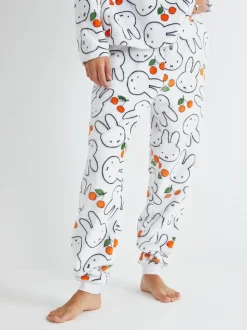 Skinnydip White Miffy x Cherry Fleece Pyjamas Set