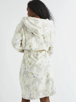 Skinnydip White Peanuts x Skinnydip Snoopy Rainbow Print Dressing Robe