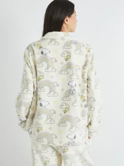 Skinnydip White Peanuts x Skinnydip Snoopy Rainbow Fleece Pyjamas Set
