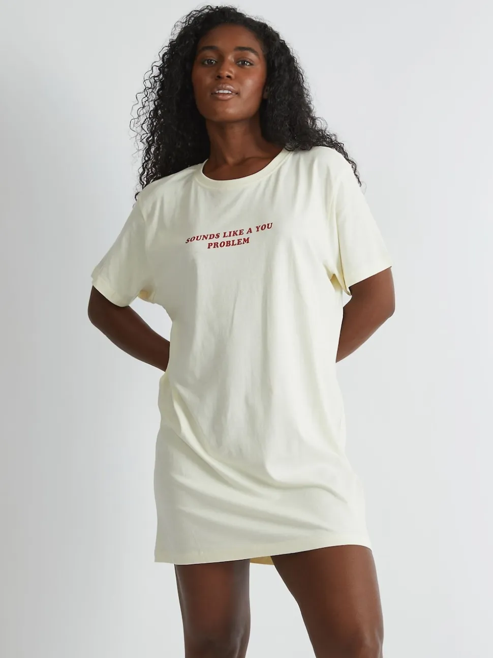 Skinnydip White Sounds Like A You Problem Night Dress