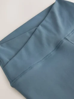 Slate Blue Balance Wrap Front Yoga Leggings