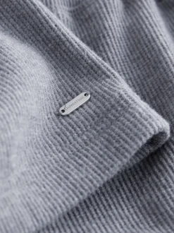 Slate Grey Cosy Waffle Long Sleeve Pyjamas