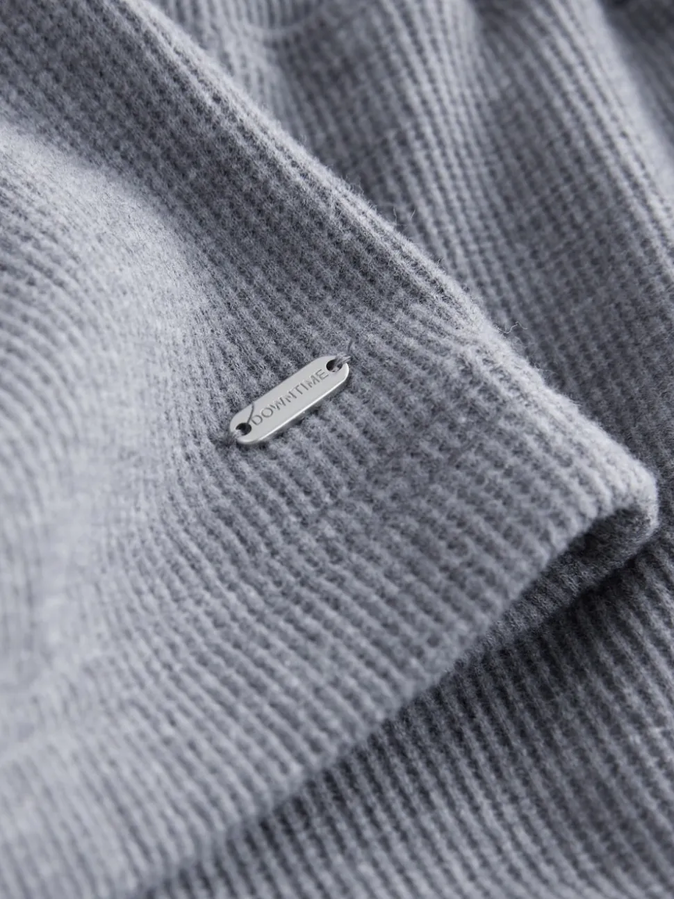 Slate Grey Cosy Waffle Long Sleeve Pyjamas
