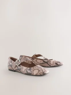 Snake Forever Comfort® Asymmetric Mary Jane Shoes