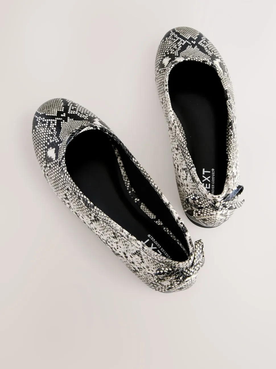 Snake Standard/Wide Fit Ballerina Shoes