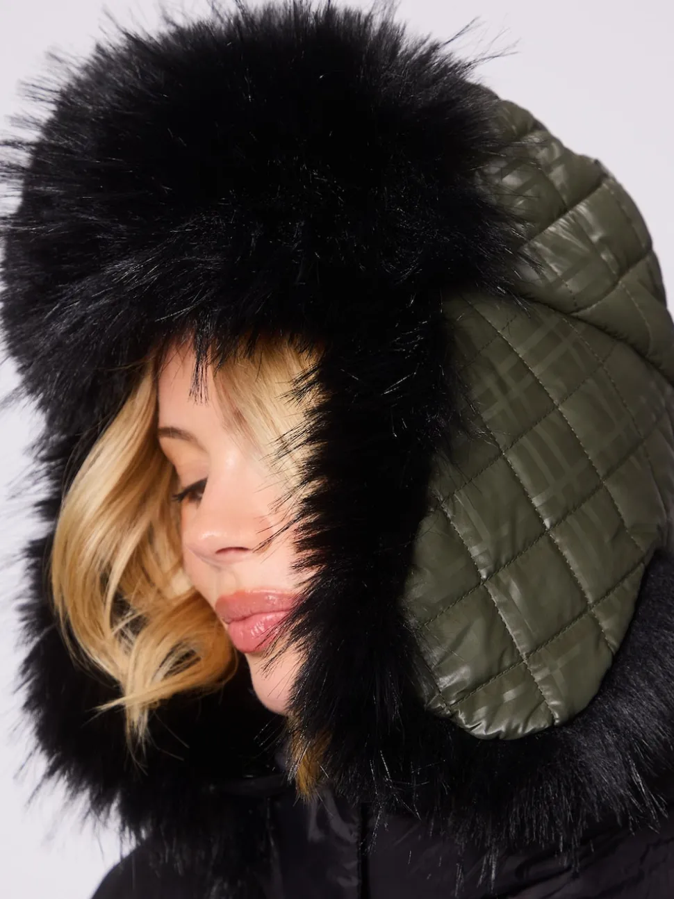 South Beach Green Faux Fur Ski Trapper Hat