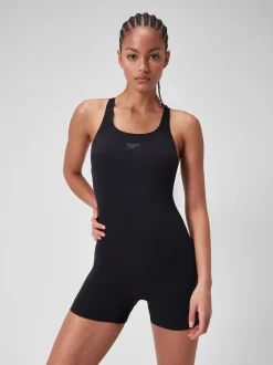 Speedo Black Endurance+ Legsuit Swimsuit