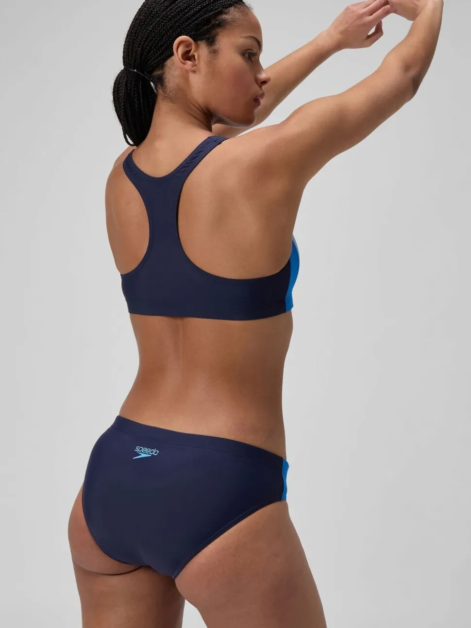 Speedo Blue Colourblock Splice Bikini