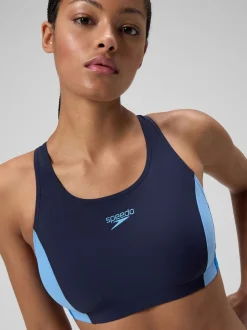 Speedo Blue Colourblock Splice Bikini