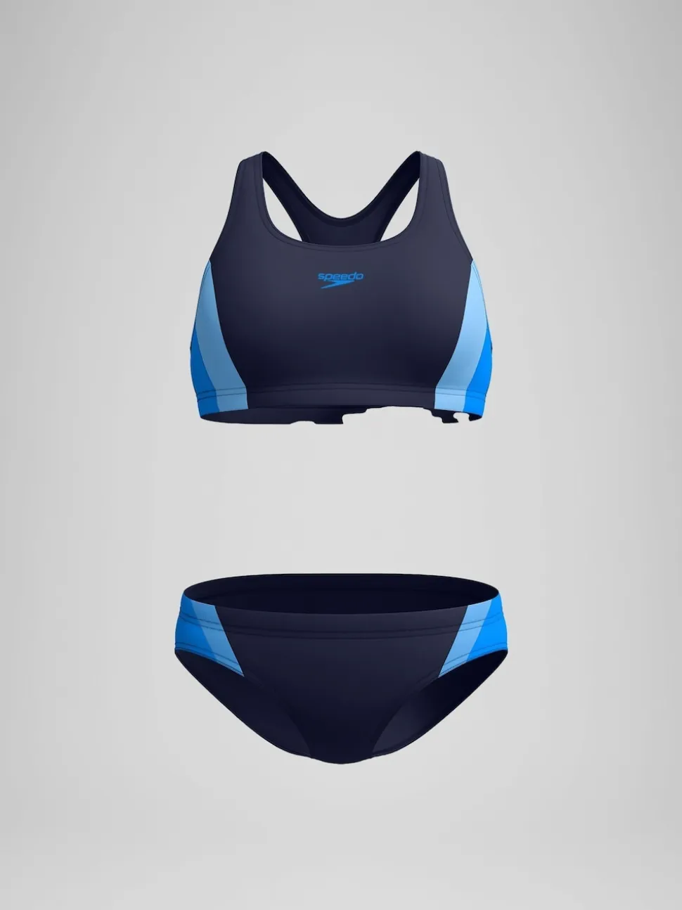 Speedo Blue Colourblock Splice Bikini