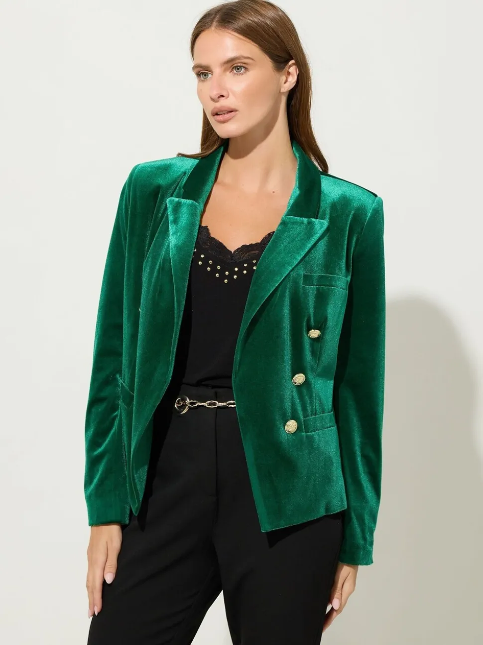 Star by Julien MacDonald Green Velvet Blazer