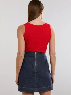 Star by Julien MacDonald Blue Wrap Denim Skirt