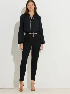Star by Julien MacDonald Black Chain Detail Blouse